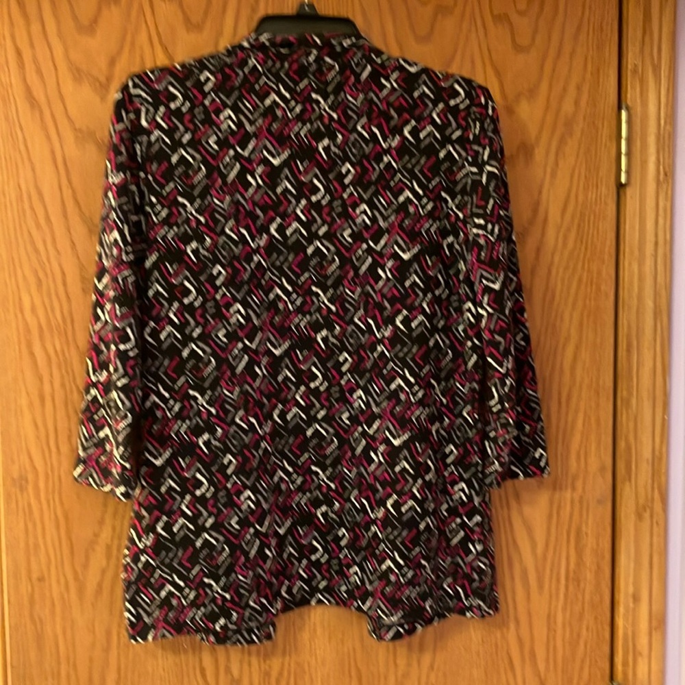 Multicolor Patterned Open Cardigan - Picture 4 of 4
